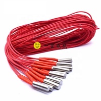 Cartouche chauffante à induction Yiyan 110V/230V/12V/24V en acier inoxydable, fil chauffant électrique tubulaire industriel PFA/Silicone