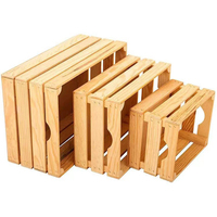 Caisses en bois de pin ZYX pour le rangement, boîte de rangement en bois, caisse de rangement pour légumes en bois