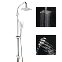 Ensemble de douche et robinetterie de luxe en acier inoxydable 304 pour salle de bain, avec mitigeur de douche