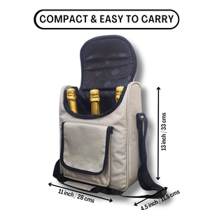 Lüks markalı şarap soğutucu kadınlar için yalıtımlı Tote çanta şarap piknik çantası 3 şişe soğutucu çanta özel tasarım kişiselleştirilmiş - Product Image 6