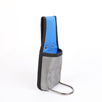 Sacoche de ceinture portable étanche Series Pro 1 OEM, gris/bleu fluorescent, porte-marteau, polyester 600D/1680D, garantie 3 ans