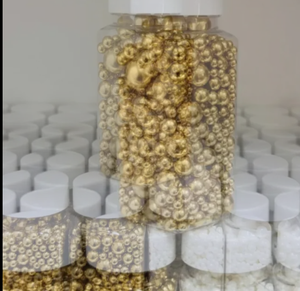 Vente en Gros de Perles de Sucre Décoratives Série Dorée, Mélange pour Pâtisseries Occidentales, Desserts, Gâteaux, Crèmes Glacées et Biscuits - Product Image 3