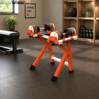 Ensemble d'haltères réglables en acier chromé élégant et peu encombrant pour entraînement complet du corps, à changement rapide, 80lbs 90lbs 40kg, Fournisseur