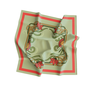 Digital Print European American <b>Silk</b> <b>Scarf</b> Women Square Adult Pattern Fashion Breathable Reversible Daily Wear All Seasons - Product Image 5