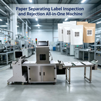 Machine d'inspection et de rejet automatique des étiquettes par alimentation en feuilles - Système de vision CCD haute vitesse pour l'emballage des cartes en papier