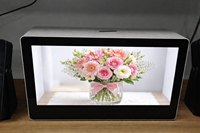 Affiche numérique tactile 3D à vision directe 4K horizontale de 65 pouces avec animations et graphiques pour la vente au détail et l'utilisation commerciale