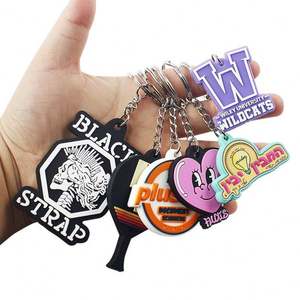 Manufacturer Made 2d 3d Soft Rubber <b>Key</b> <b>Chain</b> Gifts Keyring Promotion Cheap Custom Cute Logo Pvc Keychains - Product Image 1