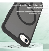 Étui de téléphone portable translucide de luxe avec anneau magnétique, sensation de peau, pour iPhone 7 / 8 / SE / SE2 / SE3, coque de téléphone personnalisée