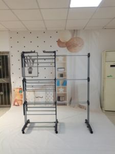 <span class=keywords><strong>ราว</strong></span><span class=keywords><strong>ตาก</strong></span><span class=keywords><strong>ผ้า</strong></span>โลหะแบบพับได้ 4 ชั้น ประหยัดพื้นที่ ขยายได้ ถอดประกอบได้ สำหรับห้องน้ำ รุ่นขายดี PT-8033 - Product Image 5