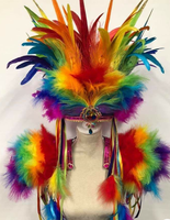 Rose couture tissu frange marabout dinde plume garniture pour enfant artisanat bricolage créatif carnaval costume vêtement jupe vêtements robe