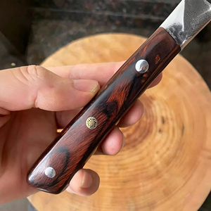 Couteau à désosser en acier Damas de qualité supérieure, manche en bois de Pakka rouge, lame à motif ondulé, cadeau élégant pour chef cuisinier, cadeau de pendaison de crémaillère, cadeau de fêtes - Product Image 4