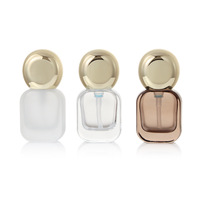 Flacon de parfum miniature de haute qualité 20 ml, flacon de lotion parfumée en verre, flacons plats givrés à col vissé, flacon pulvérisateur