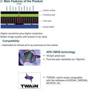 Sensor de Rayos X Dental Veterinario Digital, Sistema de Imágenes sin Película RVG, Sensor de Rayos X para Dientes de Mascotas, Alta Resolución, RVG para Clínica Veterinaria - Product Image 5