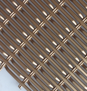Maille de câble flexible dorée de qualité supérieure - Panneau mural extérieur décoratif pour systèmes de façade rideau de luxe - Product Image 4
