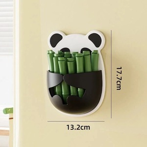 Cute Panda Magnetic Sealing <b>Clips</b> Holder Wall Mounted Food Bag Sealer Storage Box Kitchen Organizer Space Saving - Product Image 2