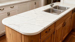 Free Sample 100% Vietnam Artificial Quartz Calacatta Laza Big Slab 20mm Modern Hotel Kitchen Table Top Bathroom Vanity - Product Image 6