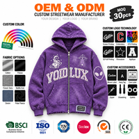 Sweat à capuche streetwear gothique vintage personnalisé 350 g/m² avec impression et strass, coupe épaules tombantes, personnalisables