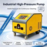Pompe de nettoyage haute pression à eau chaude diesel 3625 PSI 7,5 kW, pistolet de nettoyage de surface à jet d'eau, pompe de nettoyage à eau chaude