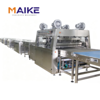 Nouvelle machine à enrober au chocolat MAIKE pour gâteaux aux noix, haute productivité