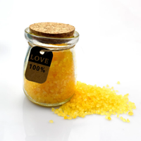 Bocaux en verre imprimés en gros pour pouding, capacité 100ml, 150ml, 200ml, avec couvercle en liège et PP, pour le petit-déjeuner, le fromage, le lait, le stockage et l'utilisation en cuisine
