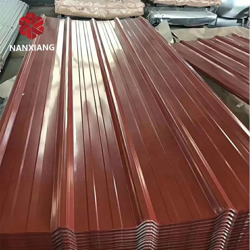 NAN XIANG STEEL Färbung Aluzinc Iron Roofing Vor lackierte Galvalume Roofing Sheet Plain