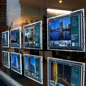 Custom Wall Mounted Acrylic Crystal <b>Light</b> Box for Real Estate Agent Led <b>Window</b> Display Led Hanging <b>Light</b> Box - Product Image 3