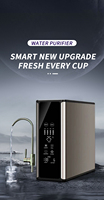 Système de filtre à eau domestique à osmose inverse autonettoyant 600G avec distributeur d'eau fournissant un purificateur d'eau potable pur
