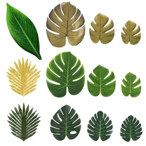 2024 Wedding Decoration Gift Eucalyptus Festival Maple Money Leaf Simulation Golden Turtle Leaf Artificial Palm Leaf