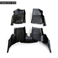 Tapis de sol auto robustes en TPE, matériau recyclé, livraison rapide, faible MOQ, service après-vente, pour LOGAN 2014-2018