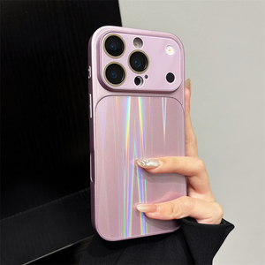 Nueva Funda de Teléfono con Textura Láser CD, Funda Protectora de Lente de TPU y PC para iPhone 18 17 16 15 14 13 Pro Max - Product Image 1