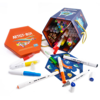 Ensemble de papeterie artistique de peinture pour enfants, prix bas, marqueurs artistiques de dessin, avec Crayon de couleur et Crayon