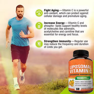 Vitamina C Liposomal 1600mg, Antioxidante de Alta Absorción, Ácido Ascórbico Soluble en Grasa, Suplementos Vitamínicos Antienvejecimiento para Niños - Product Image 5