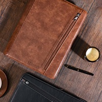 Porte-documents fonctionnel personnalisé avec logo sur mesure et organiseur de bloc-notes pour cadeaux d'événements d'entreprise et culture interne