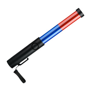 Bastone di Controllo del Traffico <span class=keywords><strong>Segnale</strong></span> di Avvertimento Stradale Ricaricabile Portatile con Indicatore LED Lampeggiante Rosso e Blu - Product Image 4