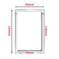 Vente en gros de protège-slabs PSAED en acrylique transparent, personnalisables en taille et couleur, résistants aux UV, pour cartes gradées, avec support de présentation et boîtier en PMMA