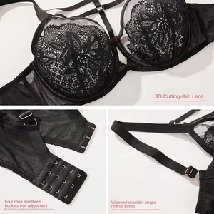 Sexy Minimizer ren áo ngực cho phụ nữ mỏng hiệu ứng đầy đủ bảo hiểm mỏng độn áo ngực với vú Shaper cộng với kích thước đồ lót cho cô gái - Product Image 5