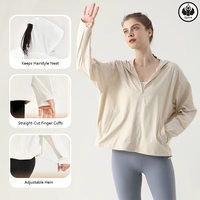 QUMOR Nouvelle Collection Été – Vêtement de Protection Solaire à Col Montant et Capuche pour Femmes Enceintes, Écologique, Séchage Rapide, Respirant, en Polyester/Nylon