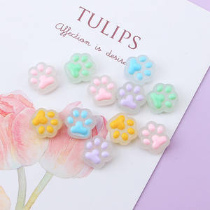 Cuentas de joyería de garra de pie de Animal luminoso de 13mm, abalorios de resina de Pata de Gato para fabricación de colgantes de accesorios DIY - Product Image 3