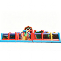 Parc d'attractions gonflable Lilytoys avec double toboggan et jeu de Whack-A-Mole, structure de saut en PVC commerciale pour événements pour enfants