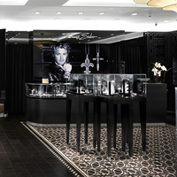 Özel cam duvar takı vitrini standı mücevher vitrin Showroom için