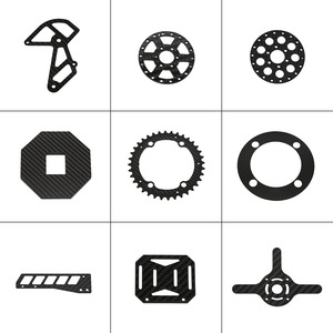 อะไหล่ตีนผีจักรยานคาร์บอนไฟเบอร์ ผลิตด้วยเครื่อง CNC ความแข็งแรงสูง แผ่นคอมโพสิต 3K สำหรับล้อไกด์จักรยาน - Product Image 5