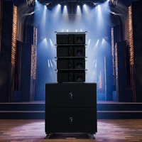 Système de sonorisation passif professionnel DBK à gamme complète avec enceintes line array métalliques et équipement audio pour églises