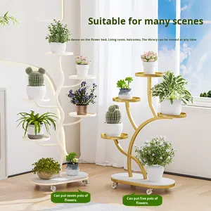 <span class=keywords><strong>Support</strong></span> <span class=keywords><strong>de</strong></span> sol multicouche en fer <span class=keywords><strong>de</strong></span> luxe pour pots <span class=keywords><strong>de</strong></span> fleurs jardinières <span class=keywords><strong>support</strong></span> <span class=keywords><strong>de</strong></span> plante araignée lierre vert pour balcon salon - Product Image 2