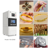 Profesyonel 5 Eksenli CNC Takı Gravür Makinesi Otomatik Takım Değiştirme Sistemi 12 Takım Altın Gümüş Hassas Gravür Yubang