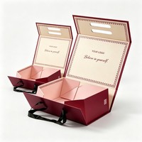 Boîte pliante magnétique haut de gamme en gros pour rubans, boîte de rangement personnalisée pour chaussures, emballage pour vêtements et accessoires, emballage pliable