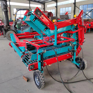 Máy gặt đập liên hợp 2 hàng gắn trên máy kéo, máy đào khoai lang nhỏ - Product Image 1