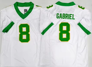 เสื้อเจอร์ซีย์ฟุตบอลอเมริกันแบบเย็บติดกัน ระบายอากาศได้ดี รุ่น 2026 Oregon Duck หมายเลข 5 Dante Moore และหมายเลข 8 Dillon Gabriel สำหรับกีฬาในวิทยาลัย - Product Image 6