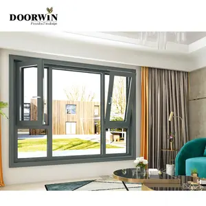 Aluminum Alloy Windows Fully Tempered Double Glazing Tilt And Turn Window