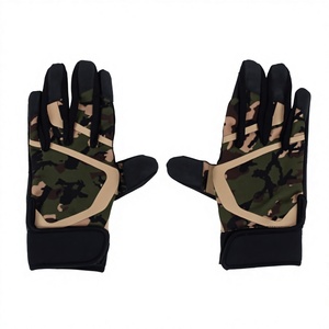 Camouflage Batting Gloves Unisex Adult <b>Hook</b> And Loop Closure Durable Polyester Training Gear - Product Image 2