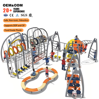 Equipo de Juegos Personalizado de Alta Calidad, Combo de Ejercicio con Muro de Escalada para Niños, Plástico LLDPE y Acero, para Escuelas, Parques y Comunidades, OEM